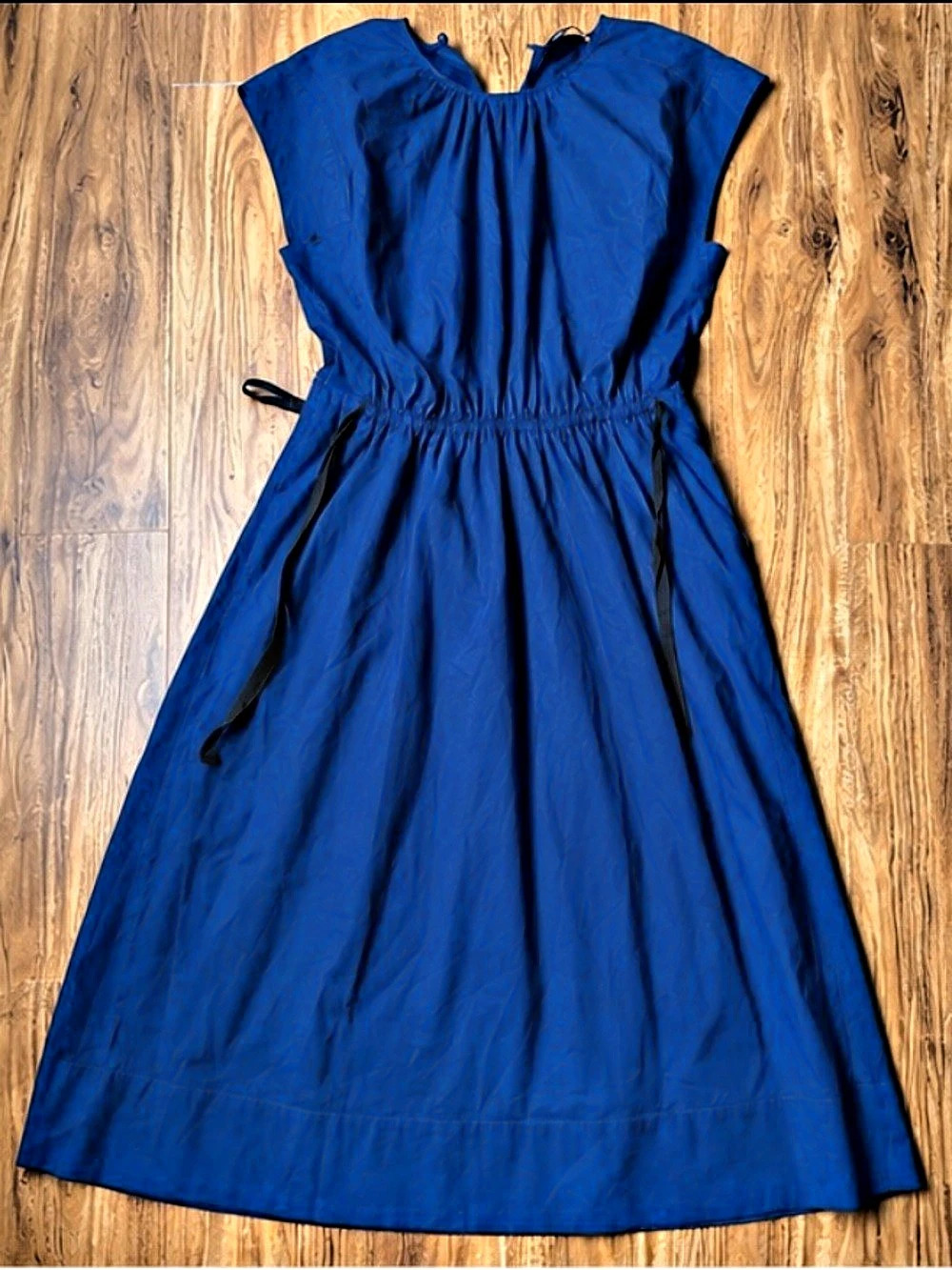 Simply Vera Wang Women's Midi Dress in Blue Size Large Like New
